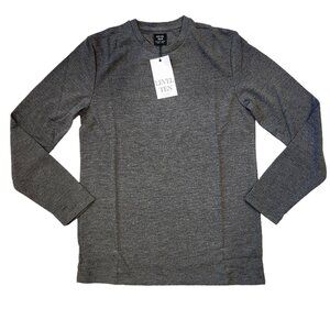 Level Ten Long Sleeve Knit Shirt Gray Men's Size Small